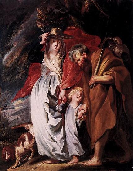 Jacob Jordaens Return of the Holy Family from Egypt oil painting picture